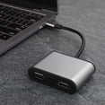 thumbnail image 4 of Concentrador USB-C De Base De Expansión, Disipa Eficazmente El Calor Concentrador Tipo C, Fácil De Transportar Y Almacenar Concentrador USB-C 8 En 1, Plug-and-Play Admite Todas ANGGREK Gris, 4 of 8