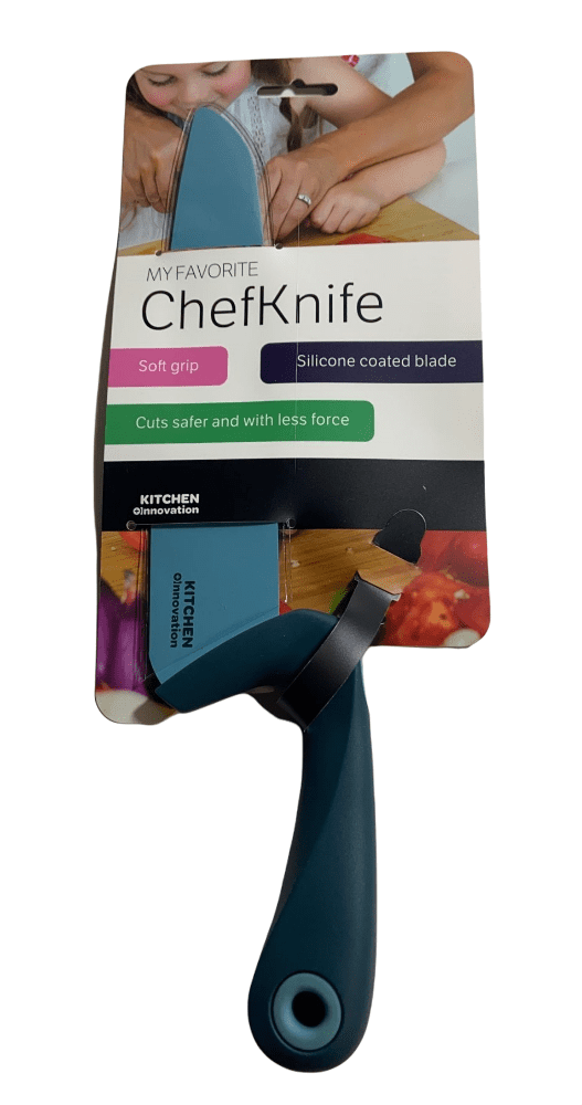 4 Piece Set My Favorite Kitchen Innovation Knife Soft Grip Silicone Coated Blade