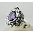thumbnail image 5 of Navya Craft Amethyst Oval 925 Sterling Silver Handmade Women Statement Ring Purple Gemstone Ring Size 12.0, 5 of 5
