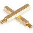 thumbnail image 4 of (40pcs) H59 Brass Hexagon Copper Post M3x4mm+3mm., 4 of 5