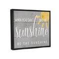 thumbnail image 2 of Stupell Industries Be the Sunshine Positivity Phrase Charming Sign Jet Black Framed Floating Canvas Wall Art, 24x30, by Daphne Polselli, 2 of 6