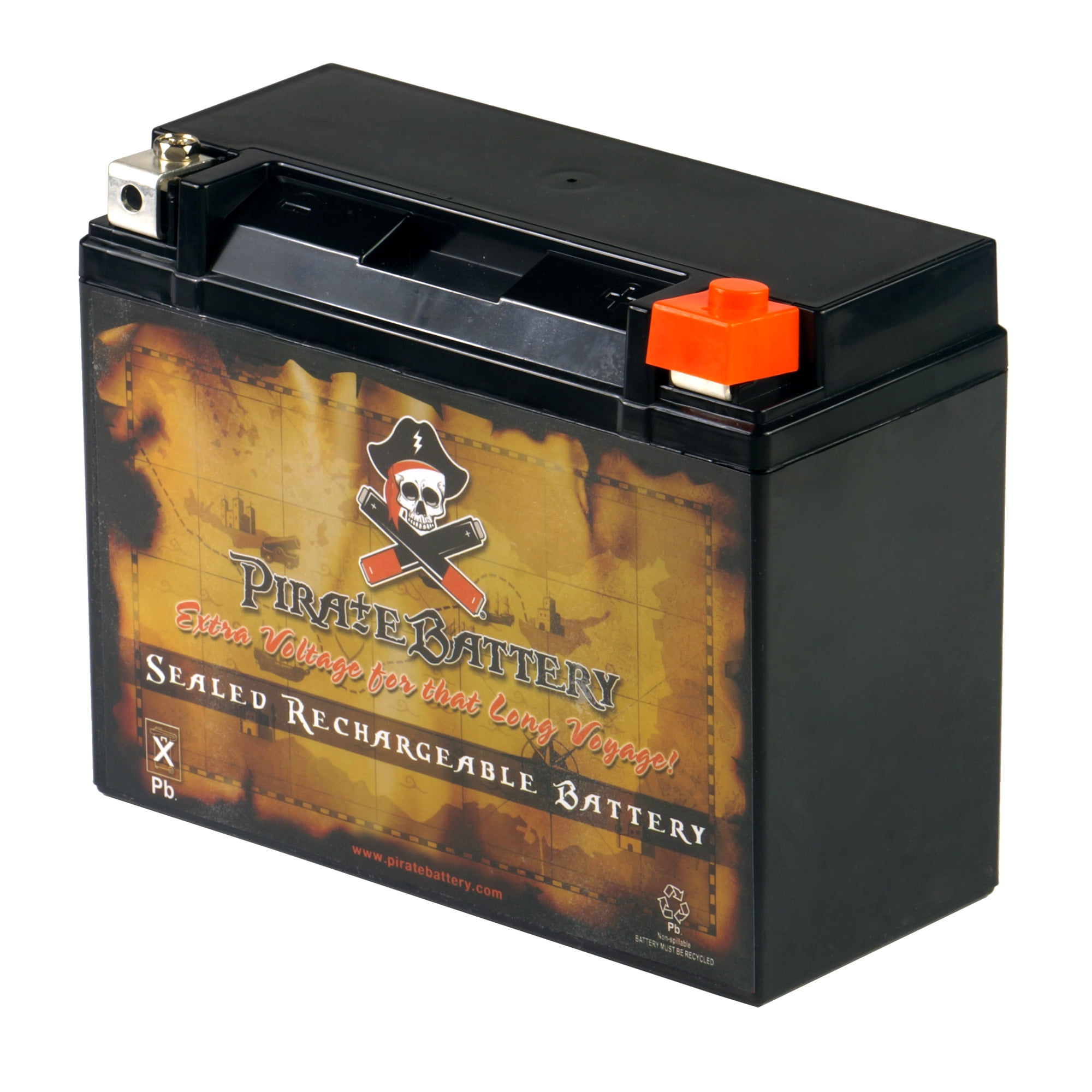 Pirate Battery YTX24HLBS (24HLBS 12 Volt,21 Ah, 260 CCA) Lawn Mower