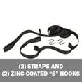 thumbnail image 2 of Bliss Hammocks Polyester Hammock Suspension System in Black, Each Strap Holds 300 lbs, 2 of 9
