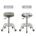 thumbnail image 3 of Sketch Chicken Black White Round Bar Stool Seat Covers, Elastic Round Chair Cover Stool Seat Slipcover Bar Stool Cushions Round Pad for 12-14 inch, 3 of 5