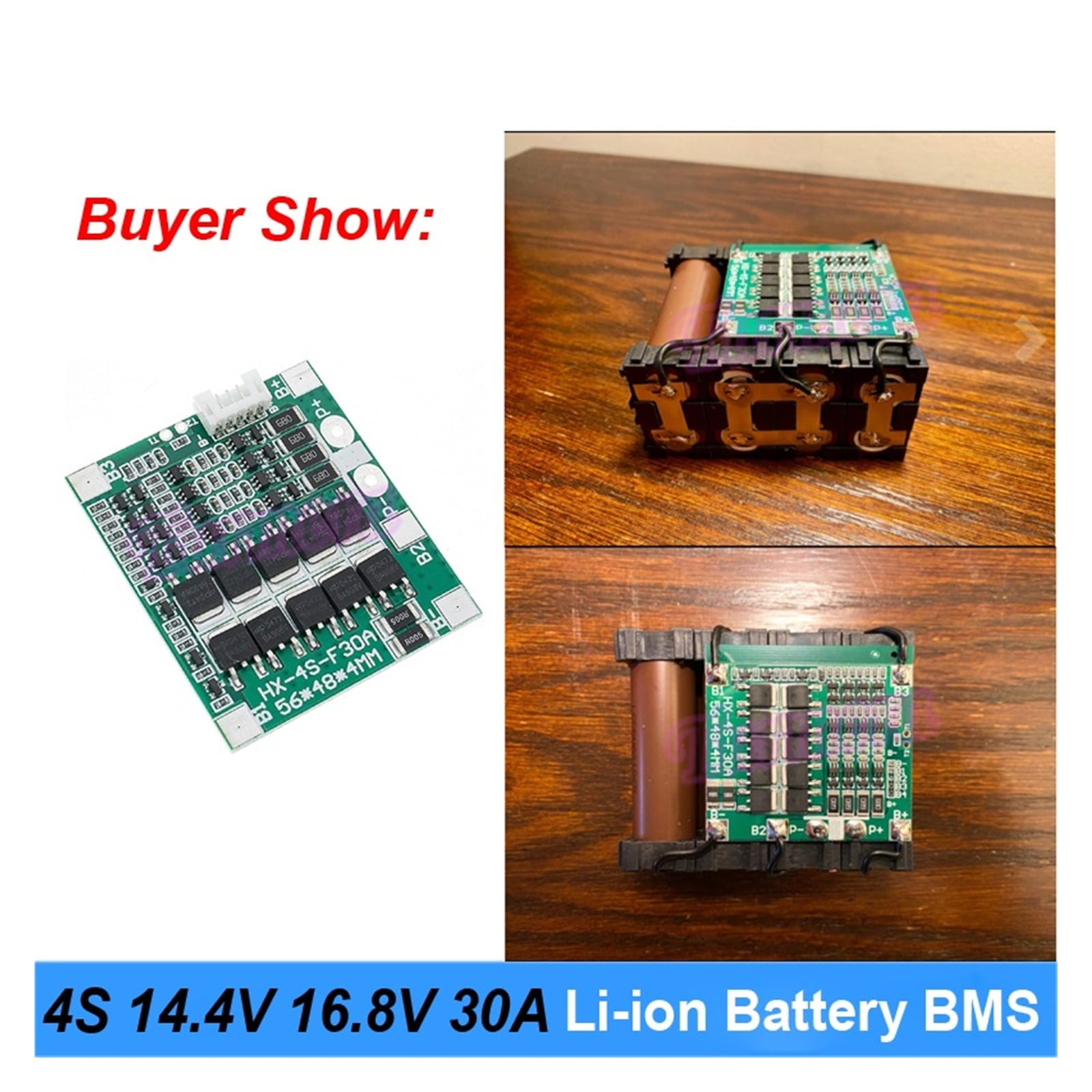 4S 14.4V 16.8V 30A Balance BMS Lithium Battery Protection Board For 3.6V 18650 Electric Drill Screwdriver Batteries Use