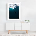 thumbnail image 2 of Humpback Whale Beneath the Ice - Greenland Photography Nature Ocean Wildlife Winter Seascape Snow Minimalist White Framed Wall Art Print 5 x 7 inches, 2 of 3