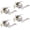 Satin Nickel, variant on Oil Rubbed Bronze Interior Door Levers Keyless Passage Door Knobs with Reversible Handles Wave Style Hall Closet Door Locksets 2 Pack