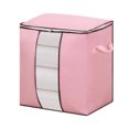 thumbnail image 2 of yulier Clothes Storage Foldable Blanket Storage Bag with Reinforced Handles, Clear Window, Sturdy Zippers - Closet Organizers Storage Containers for Bedding, 2 of 6