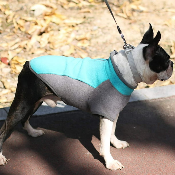 Polaire chien gilet chaud vêtements pour animaux de compagnie demi