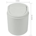 thumbnail image 1 of Mini Desktop Trash Can, 16.5x13x13cm, Plastic Material, Creative Covered Design for Kitchen Living Room, 1 of 2