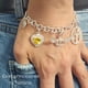 thumbnail image 4 of Pulsera de plata Ley 925 auntentica, modelo IRAIS, largo 18 cm, 4 of 6