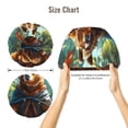 thumbnail image 5 of Logiee Maple Meditating Bear Print Silk Bonnet Satin Bonnet for Sleeping Women and Men,Double Layer Hair Bonnet for Curly Braids Hair, 5 of 6