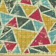 thumbnail image 2 of Ambesonne Retro Fabric by the Yard Upholstery, Funk Art Grungy Abstract, 1 Yard, Multicolor, 2 of 5