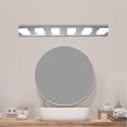 thumbnail image 4 of Modern 6-Light Chrome LED Vanity Light Fixture for Bathroom Mirror & Makeup Area, Anti-Fog Design, Includes Integrated LED Bulbs, 4 of 6