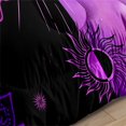 thumbnail image 3 of Girls Comforter Set Black Purple Butterfly Full Size with 1 Comforter and 2 Pillowcases for Girls Bedroom All Season, 3 of 6