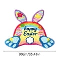 thumbnail image 2 of Velvet Easter Bunny Welcome Mat for Front Door - Absorbent Durable Floor Rug with Non- Backing 90cm/354in Decorative Bunny Design Carpet 2, 2 of 6