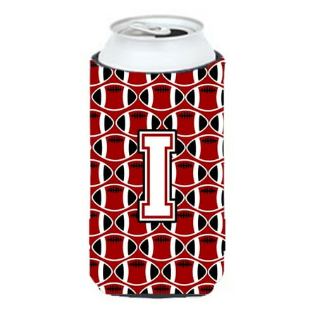 

Carolines Treasures CJ1082-ITBC Letter I Football Cardinal and White Tall Boy Beverage Insulator Hugger Tall Boy