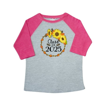 

Inktastic Class of 2025 Sunflower Wreath Gift Toddler Boy or Toddler Girl T-Shirt