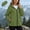 Army Green, variant on Sentmoon Light Jacket Waterproof Windproof Hooded Neck Womens Fall Jackets 2026 Long Sleeve with Zipper Fall Coats for Travel Golf Hiking
