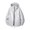 Gray, variant on Men's Hiking Cargo Jacket Full Zip Adjustable Drawstring Coats Midweight Relaxed Fit Solid Color Fall Spring Cycling Climbing Outerwear Tops Black M