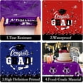 thumbnail image 5 of Gatherfun Graduation Decorations 2026, Congrats Grad Table Cover for Graduation Party Supplies, 3 pcs Class Blue Red Purple Tablecloths, 54x108 Inch, 5 of 7