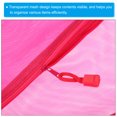 thumbnail image 4 of Bolsas de cremallera Uxcell, estuches de viaje A5, bolsas de maquillaje de nylon, paquete de 4 en rojo rosa, 4 of 5