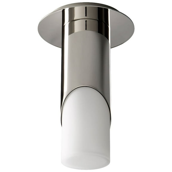 9.25 Inch 120V 5.1W 1 Led Small Glass Flush Mount-Polished Chrome Finish Oxygen Lighting 3-353-120