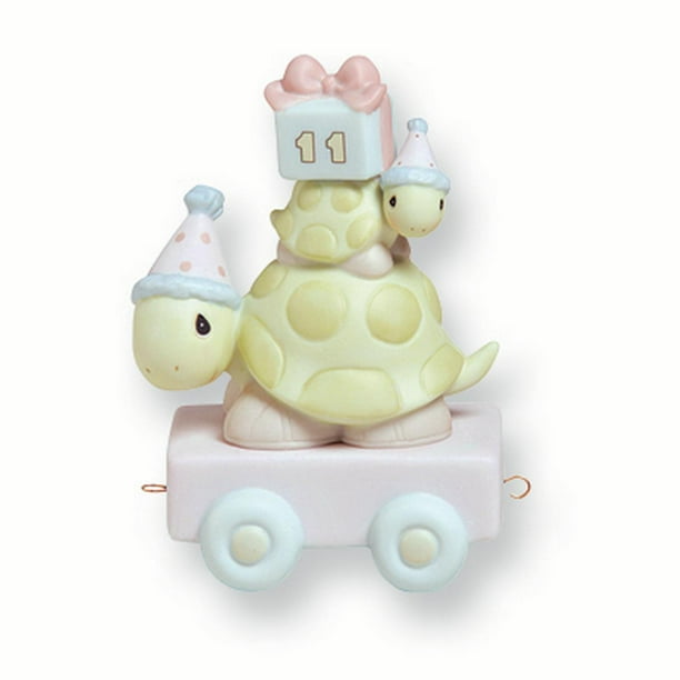Precious Moments Age Eleven Turtle Porcelain Figurine (6x3.4inch