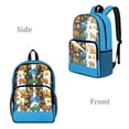 thumbnail image 2 of ZIATUBLES Clear Backpack, Heavy Duty Fabric & PVC Transparent Bookbag with Construction Vehicles Print, Large Capacity See Through Backpack for School College Work Travel Security, 2 of 7