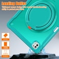 thumbnail image 6 of XYX For iPad Pro 13 inch Case (2025 M5/2024 M4), 360 Rotating Hand Grip, Shoulder Strap, Heavy Duty Drop Protection, Blue, 6 of 7