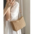 thumbnail image 2 of Kukuzhu Cute Purses for Women Large Tote Bags Straw Handwoven Hobo Bag Fairy Chain Shoulder Bag Summer Beach Bag for Travel, 2 of 6