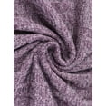 thumbnail image 5 of INSPIRE CHIC Women's Ribbed Knit Nightgown Sleepshirt Short Sleeve Sleepwear Casual Crew Neck Nightshirt 3XL Purple, 5 of 6