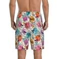thumbnail image 3 of Daiia Skulls and Roses Mens Woven Stretch Pajama Short,Short Pajama Pants-X-Large, 3 of 9