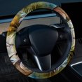 thumbnail image 2 of Kangaroo Printed 14.5 Inch PVC Leather Steering Wheel Cover - Car Wheel Cover Auto Accessories, 2 of 6