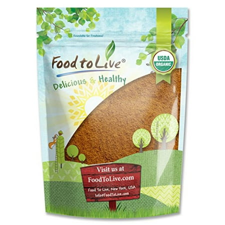 Fair Trade Sweet - Food to Live Certified Organic Cocoa Powder (Natural, Non-Dutched, Non-GMO, Unsweetened, Fair Trade, Bulk) (1 Pound)