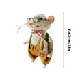 thumbnail image 5 of EASTIN Cute Needle Felted Mouse（DIY Kits) Christmas Wool Felt Mouse Ornament  Cute Felt Mice Figurine for Halloween Christmas Decor Needle Felted Christmas Mouse Doll Decorations, 5 of 5