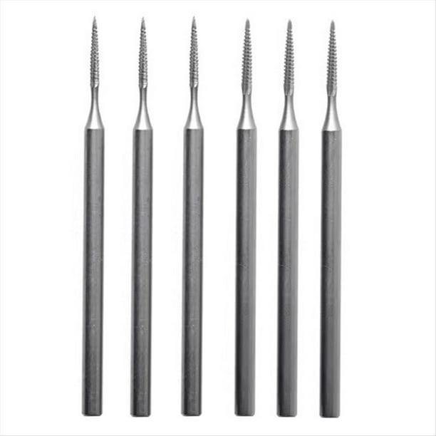 6 Fresas de Corte Cónico para Joyería, Vástago de 3/32 Pulgadas, Fresas de Corte Cónico de Cono , Brocas para Grabado de Joyería, Herramientas Lapidarias (010/012)