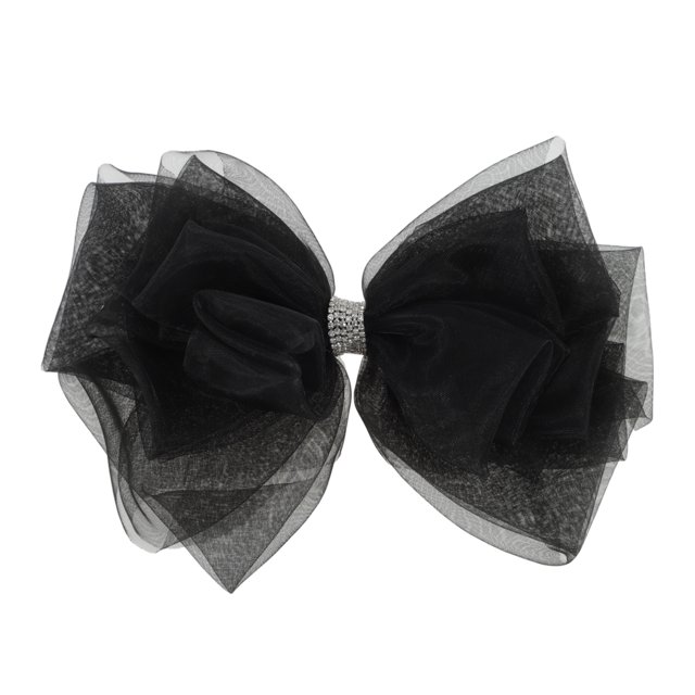 Ofertas Únicas 1 Pc Horquillas de Pelo Clip de Cabello de Moda con Lazo Negro