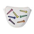 thumbnail image 2 of Vsenkes Golf Mallet Putter Cover Wear Resistant Easy Cleaning Club Cover White Semicircle, 2 of 9