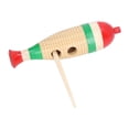 thumbnail image 4 of Guiro Percussion Instrument, Pretty Design 21cm Wooden Guiro Beautiful Sounds  for School, 4 of 7