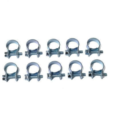 

Jygee 10PCS/Set 7-9mm Mini Clamp Fuel Hose Air Hose Clamps Assortment Kit for Diesel Petrol Pipe Clips