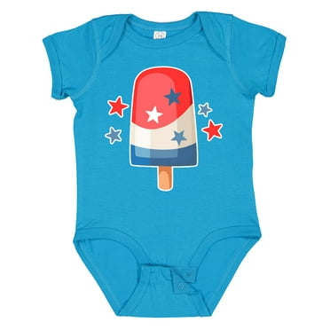 Inktastic Ice Cream Pop 4th 2 Boys or Girls Baby Bodysuit