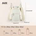 thumbnail image 5 of Unique Bargains Water Bottle Carrier Bag Water Bottle Holder with Adjustable Strap for Hiking Cycling Beige, 5 of 7