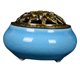 thumbnail image 3 of Quemador de Incienso de Cerámica BuyWeekMX Azul Cielo con Tapa, 3 of 9