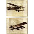 thumbnail image 1 of Great Art Now Flight Plans by Michael Marcon 2 Piece Canvas Art Set Each 15"W x 12"H, 1 of 3