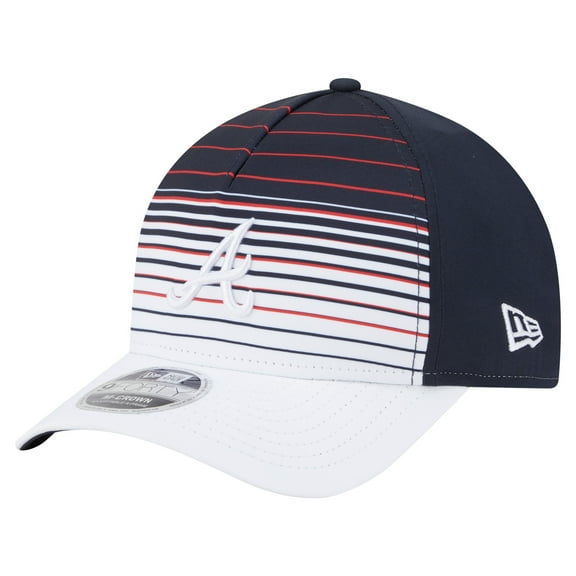 Men's New Era  Navy Atlanta Braves Gradient 9FORTY M-Crown Adjustable Hat