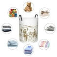 thumbnail image 6 of PAYOHTO Foldable Laundry Room Hamper Bucket Waterproof Bathroom Basket for College Student Living Room Storage Pillows Blankets American Wild West Desert Cowboys, 6 of 8