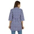 thumbnail image 5 of Moomaya Printed Cotton Tunic Top For WoMen's Mandarin Collar Ethnic Wear Pin Tuck Kurti, 5 of 7