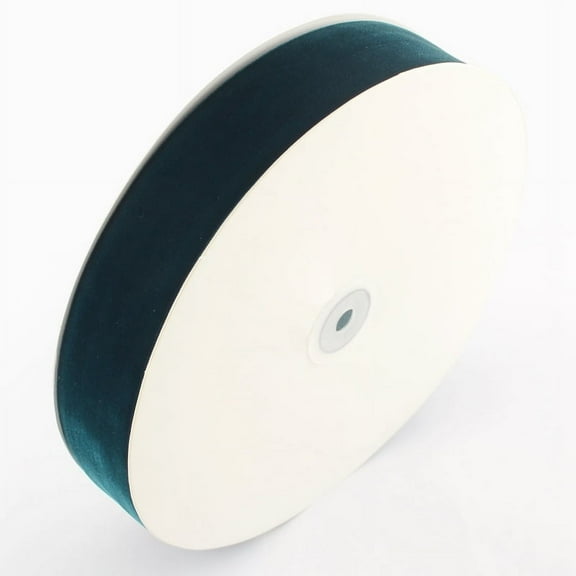 1roll 1 inch Single Face Velvet Ribbon Teal 1 inch(25.4mm) about 25yards/roll(22.86m/roll)