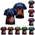thumbnail image 2 of Personalized Darts T- Shirts, Dartboard Shirts, Darts 3D Sweatshirt, Hoodies Gift, Dart Shirts for Team, Dart League (Purple, 2XL), 2 of 8